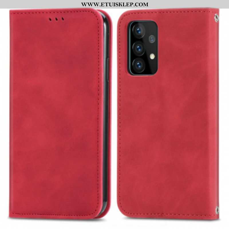 Etui Na Telefon do Samsung Galaxy A52 4G / A52 5G / A52s 5G Etui Folio Elegancki Efekt Skóry